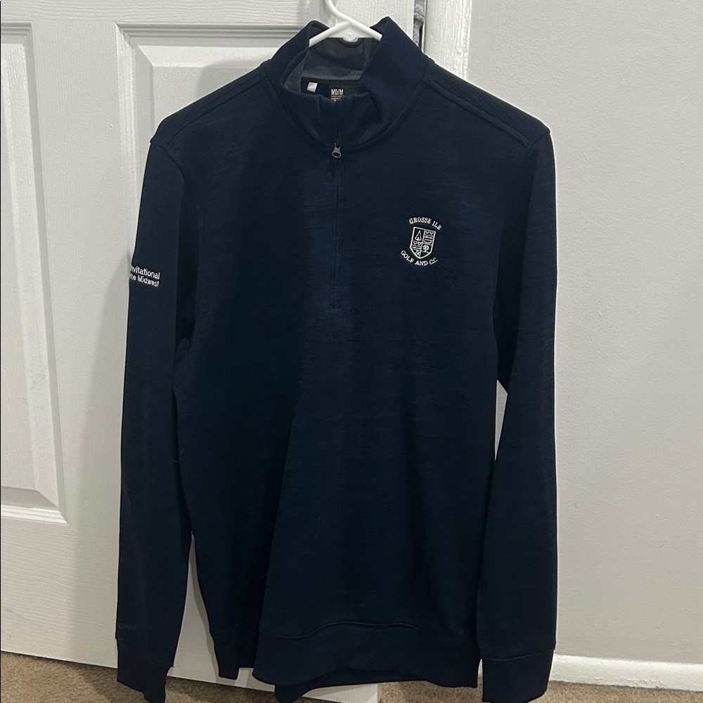 Under Armour Men's Dark Blue Zip-Up Sweater